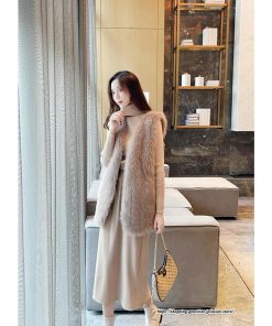 ベスト | ボリュームフェイクファーファー毛皮レディース 冬 フェイクファー 毛皮コート アウター ノースリーブ ふわふわ ジレ 秋冬 前開き