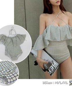 ビキニ | セクシー リゾート フリル 水着レディース 谷間 水着 ワンピース 水着 オールインワン