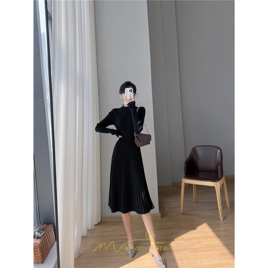 ニットワンピース | ワンピース 秋 秋服 レディース ニット ロングワンピース ロング 長袖 冬 冬服 可愛い フェミニン 20代30代40代50代 上品 送料無料 エレガント 高級感