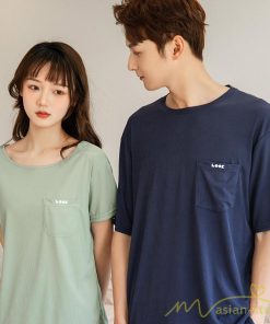 パジャマ　ルームウェア | パジャマ 上下セット 半袖 夏 新作 ルームウェア カジュアル 送料無料 シンプル 2点セット 薄手 部屋着 お揃い ペア セットアップ 寝巻き メンズ レディース