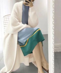 カーディガン | シャギーロングニット韓国風