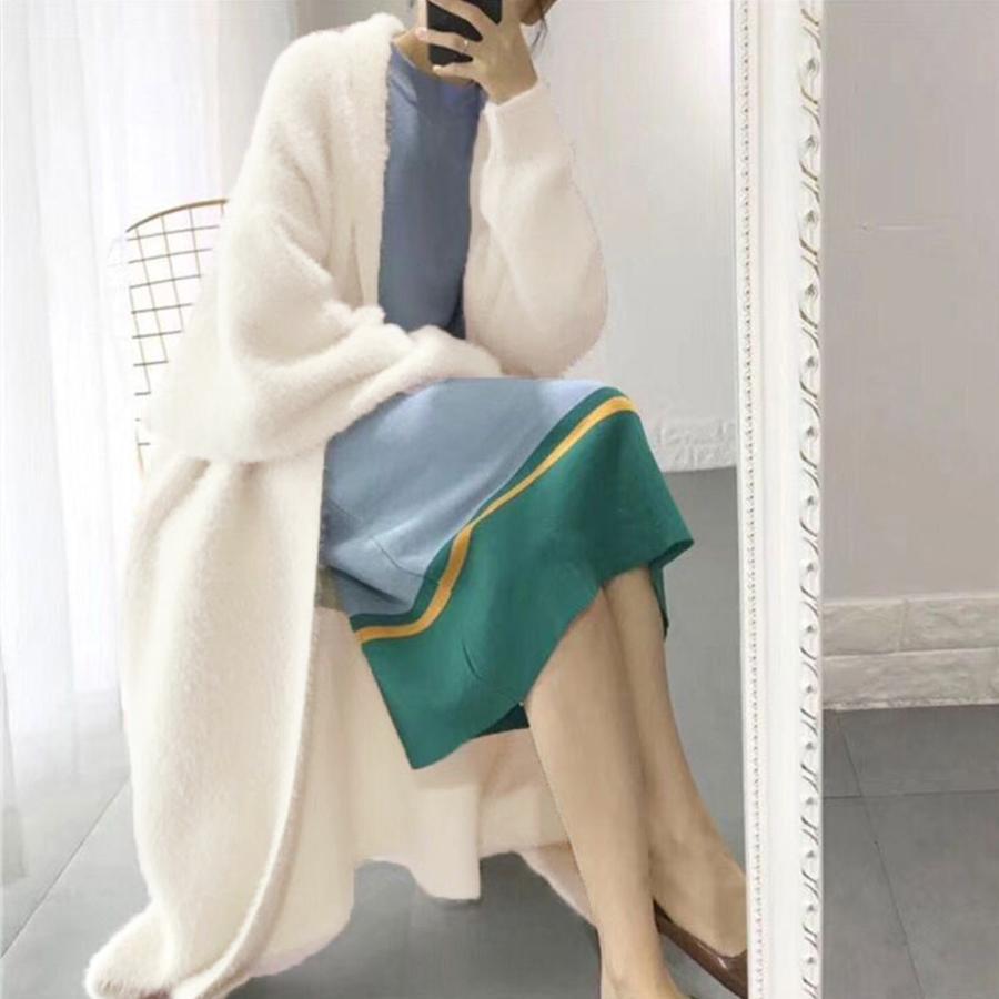 カーディガン | シャギーロングニット韓国風