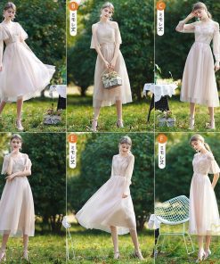 大人 | パーティードレス ドレス 結婚式 ミモレ丈 フォーマル ワンピース レース 袖あり 同窓会 謝恩会 二次会 綺麗 成人式 披露宴 スカート