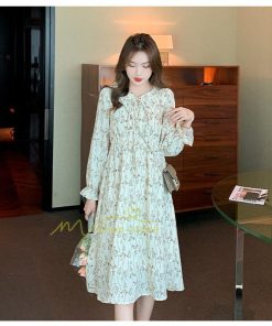 ミディアム | ワンピース レディース 長袖 膝丈ワンピー 春秋 きれいめワンピース オフィス ハイウエスト 春夏新作 通勤通学 カジュアル お出かけ 20代30代40代 エレガント