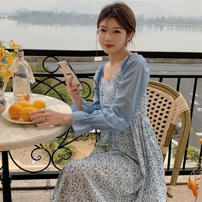 マキシ | ワンピース レディース ゆったり 長袖 オシャレ 呼ばれ 韓国風 二次会 同窓会 通勤 ロング丈 新春 カジュアル 体型カバー 20代30代40代 着痩せ きれいめ ロング