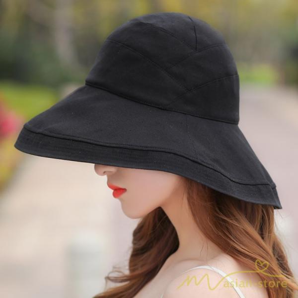 レディース | 帽子 春 夏 Uv 遮光 折りたたみ 大きいサイズ UVカット帽子 ひも つば広 頭 大きい 洗える 母の日 自転車 日焼け対策 遮光 小顔 熱中症 紫外線対策