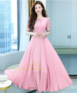 マキシ | リゾートワンピース レディース サマードレス ロング マキシ丈 半袖 ゆったり 体型カバー 20代 30代 40代 50代 無地 お出かけ 通勤通学 着痩せ 夏物 カジュアル