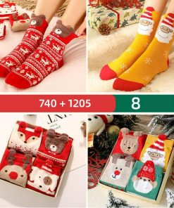 日用雑貨 | 靴下 ソックス 8足セット あったかソックス 冬用ソックス クリスマス ルームソックス プレゼント ギフト ボックス 防寒 レディース 冷え取り 保温 冷え症