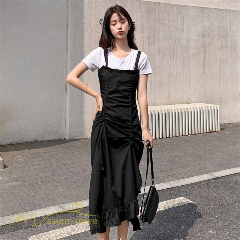 マキシ | サマーワンピース ワンピース レディース 着痩せ ノースリーブ ひざ下 カジュアル 韓国風 無地 気質 可愛い 通勤通学 ロングワンピース 20代30代40代 夏 大人