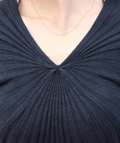 ワンピース | ニット秋冬 レディース ミモレワンピ きれいめ 膝丈下 Vネック フェミニン 長袖リブニット