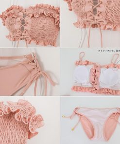 ビキニ | フリルオフショルダー韓国風