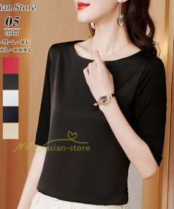 ｔシャツ・カットソー | トップス Tシャツ レディース 春 夏 秋 半袖 クルーネック 無地 プルオーバー オシャレ Tシャツ 着痩せ 20代30代40代50代 上品 お出かけ カジュアル エレガント