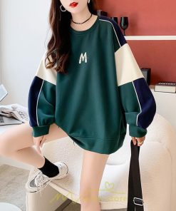 パーカー | トレーナー Tシャツ ロングT レディース トップス 切り替え 長袖 プルオーバー スウェット 麻 コーデ 秋 冬 スポーツ お出かけ アウトドア 通勤 春