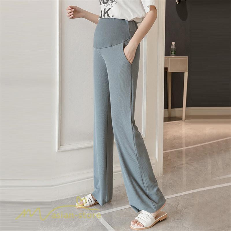 パンツ レギンス | マタニティ パンツ マタニティパンツ 着痩せ ワイドパンツ 無地 薄手 春 夏 秋 カジュアル 無地 妊婦 お出かけ きれいめ ウエスト調整 妊婦服 柔らか おしゃれ