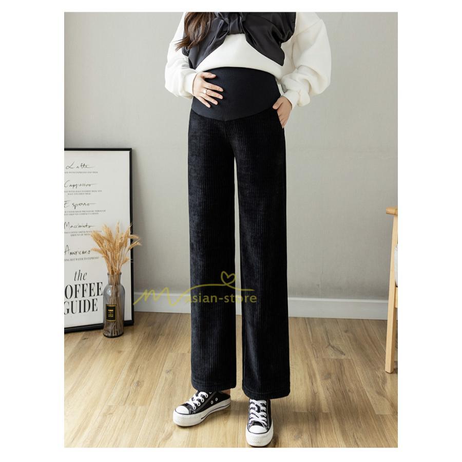 パンツ レギンス | マタニティパンツ 秋冬 暖かい プリーツパンツ 厚手 産前産後 調整可 ロングパンツ 妊婦パンツ 妊娠 マタニティウェア ゆったり 可愛い スリム 体型カバー