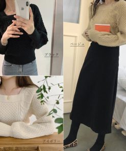 ニット・セーター | 韓国 ケーブルニット レディース 秋冬