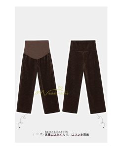 パンツ レギンス | マタニティパンツ 秋冬 暖かい プリーツパンツ 厚手 産前産後 調整可 ロングパンツ 妊婦パンツ 妊娠 マタニティウェア ゆったり 可愛い スリム 体型カバー
