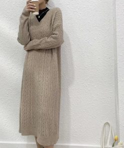 ワンピース | ニット長袖 レディース 秋冬