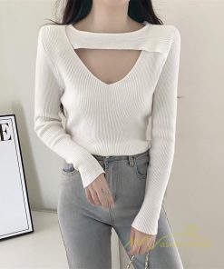 ｔシャツ・カットソー | リブカットソー レディース 秋 秋服 トップス 長袖 ロングスリーブ リブ カットソー 綿混 秋コーデ インナー タイト 伸縮性 ニットソー ショート丈 スリム