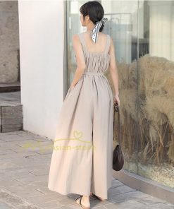 オーバーオール サロペット | サロペット レディース 夏 40代 50代 サロペットパンツ オーバーオール 着痩せ 気質 無地 おしゃれ カジュアル 新作 ファッション ワイドパンツ リネン コーデ