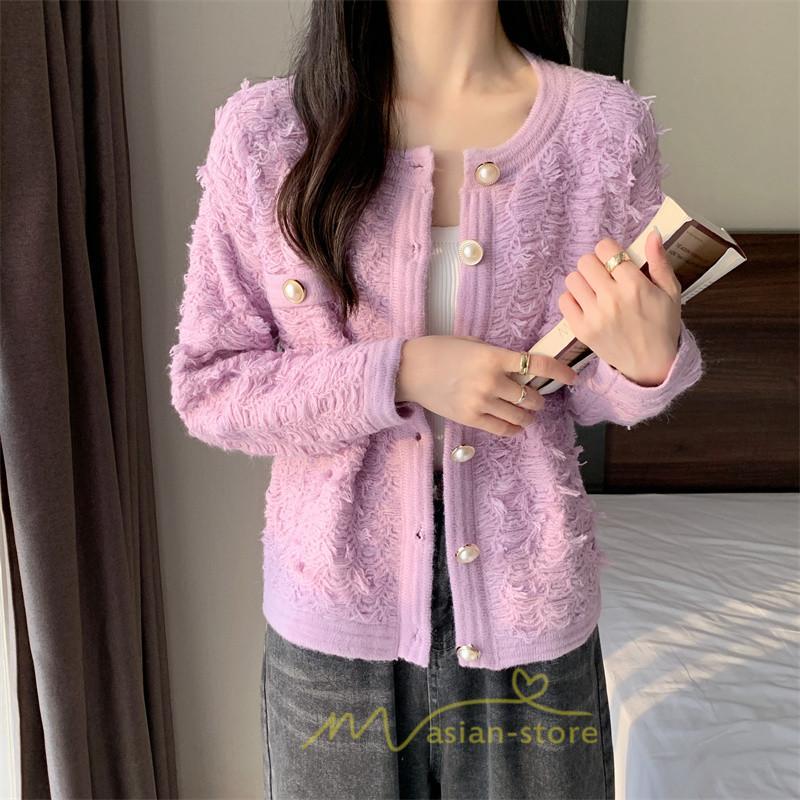 カーディガン | 2022秋冬ニットアウター レディース ニットニット セーター 長袖 羽織り フロントボタン 可愛い トップス 20代40代 通学通勤