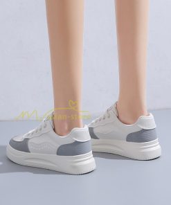 スニーカー | スニーカー　レディース レディースシューズ ローカット 靴 フラットシューズ ぺたんこ ウォーキングシューズ Pu革 歩きやすい 厚底スニーカー 厚底靴 美脚