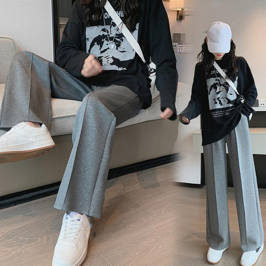 ワイドパンツ | スウエットパンツ 脚長 ストレートパンツ