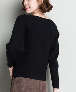 ニット・セーター | ニットトップス ボートネック長袖