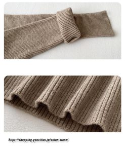 ニット・セーター | カットソー ニット レディース リブニット 長袖 秋冬 春 トップス スリム ストレッチ インナー 無地 プルオーバー 長袖カットソー 長袖ニット 通学通勤 着痩せ