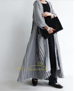 マキシ | ワンピース レディース ワンピ おしゃれ きれいめ 40代 50代 ロング丈 着痩せ 長袖 ゆったり 体型カバー カジュアル 20代30代 送料無料 カーディガン チェック柄