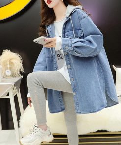 ジャケット・ブルゾン | フード付き デニムジャケットレディース