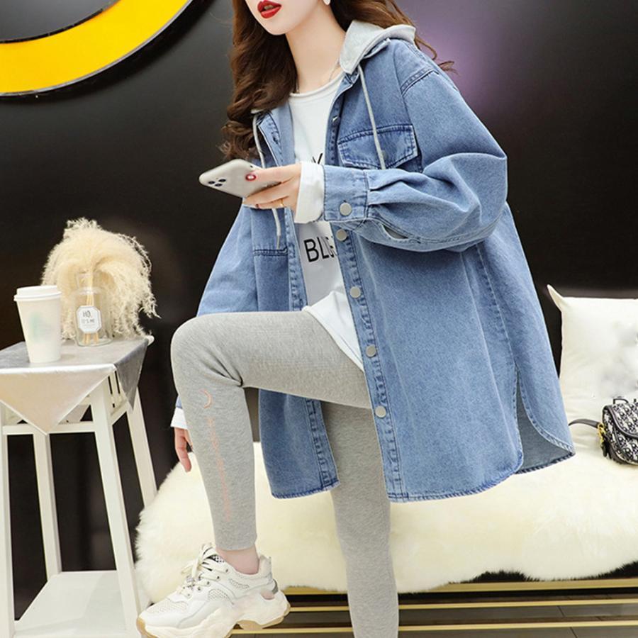 ジャケット・ブルゾン | フード付き デニムジャケットレディース