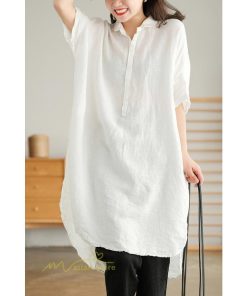 送料無料SALE | ワンピース レディース 夏 カットソー シャツワンピース スカート 麻 綿 大きいサイズ サマー Tシャツ 可愛い 30代 40代 20代 体型カバー ゆったり 送料無料