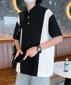 Tシャツ | ポロシャツ メンズ 切り替え メンズシャツ 半袖 カジュアル シンプル 無地 ポロ プルオーバー 夏新作 カッコウイイ トップス 半袖サマーシャツ 夏服