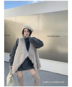 ベスト | ボリュームフェイクファーファー毛皮レディース 冬 フェイクファー 毛皮コート アウター ノースリーブ ふわふわ 前開き 秋冬 ジレ