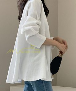 シャツ・ブラウス | Tシャツ トップス レディース きれいめ 40代 春夏秋 長袖トップス オシャレ ブラウス Tシャツ 韓国風 通勤 無地 韓国ファッション カジュアル 着痩せ ゆったり