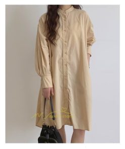 マキシ | シャツワンピ 2WAY カーディガン 長袖 ロング 無地 体型カバー ワンピース アウター レディース 春アウター お出かけ 20代30代40代50代 羽織り カジュアル 上品