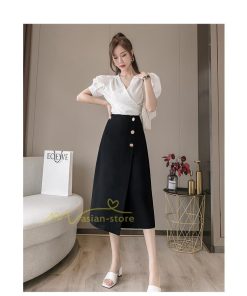 スカート | ボトムス ロング ロングフロントスリット 春 夏 秋 冬 体系カバー Aライン 20代30代40代 通勤通学 カジュアル 無地人気 着痩せ レトロ風 2022