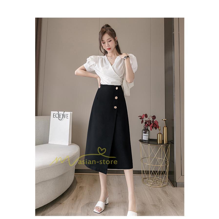 スカート | ボトムス ロング ロングフロントスリット 春 夏 秋 冬 体系カバー Aライン 20代30代40代 通勤通学 カジュアル 無地人気 着痩せ レトロ風 2022