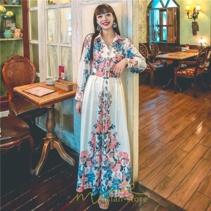 マキシ | ワンピース 長袖 きれいめ 春 ロング 大人 ロング丈 リラックス レディース ルームウェア 上品 旅行 体型カバー リゾート フランス風 着痩せ