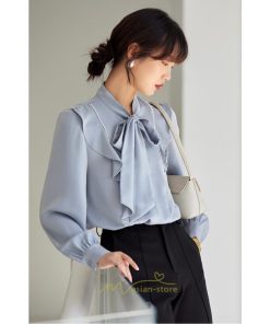 シャツ・ブラウス | ブラウス シャツ レディース 40代 上品 ブラウス きれいめ 通勤 OL ビジネス ゆったり リボン 蝶結び 20代30代40代50代 キレイめ 秋服 オフィス