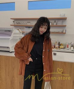 在庫ある | シャツ レディース ロングシャツ 秋服 長袖 トップス コーデュロ イシャツ 羽織り カーディガン 2 Way 20代30代40代 ゆったり 大きめ 通学通勤 体型カバー