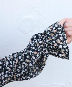 ワンピース | 花柄長袖 春服40代 フレアスカート ロング丈 シフォンワンピ きれいめ レディース 体型カバー