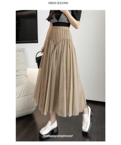 スカート | ロングティアードAラインレディース フレアハイウエスト 秋冬 無地 20代30代40代50代 オシャレ ゆったり