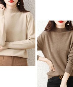 ニット・セーター | プチハイネックニットトップス レディース