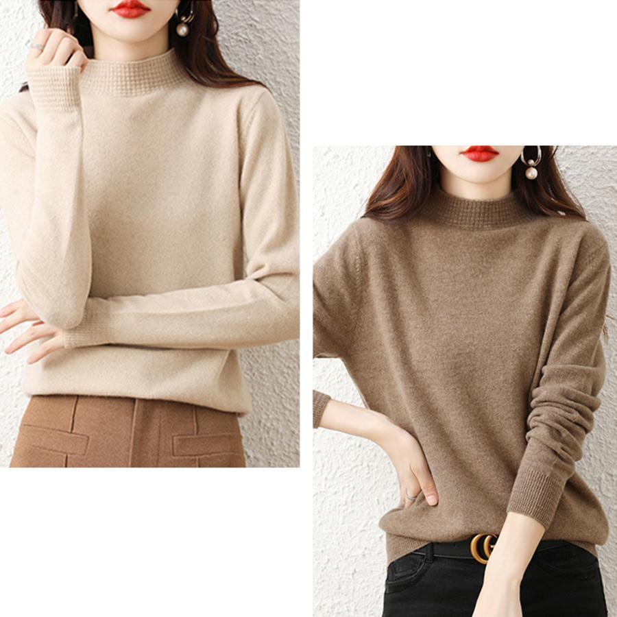 ニット・セーター | プチハイネックニットトップス レディース