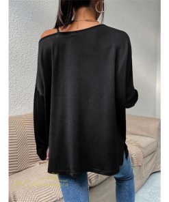 ｔシャツ・カットソー | 長袖Tシャツ レディース 秋物 フェイクTシャツ 切り替え カットソー ロングｔ 無地 肩出し ゆったり キャミソールTシャツ 長袖 Tシャツ 大きいサイズ 女性