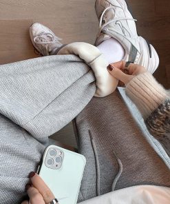 サルエルパンツ | ワッフル生地 スウェットパンツ 裏起毛