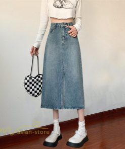 スカート | デニム マキシ夏 リゾート ロング結婚式 20代30代40代50代 カジュアル ひざ丈 ロング丈 春 キレイめ エレガント 可愛い 無地 レトロ