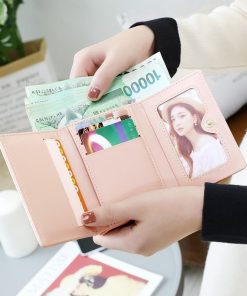 さいふ　バッグ | 三つ折り財布 レディース 財布 小銭 カード入れ ポーチ サイフ ウォレット 可愛い財布 女性用ミニ財布 合皮レザー ピンク イエロー 軽量 使いやすい